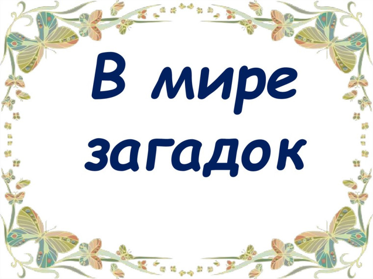 Летние загадки!.